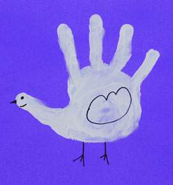 Handprint Dove